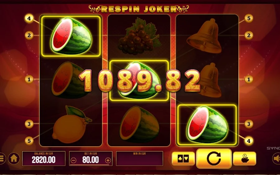 Respin Joker Slot win